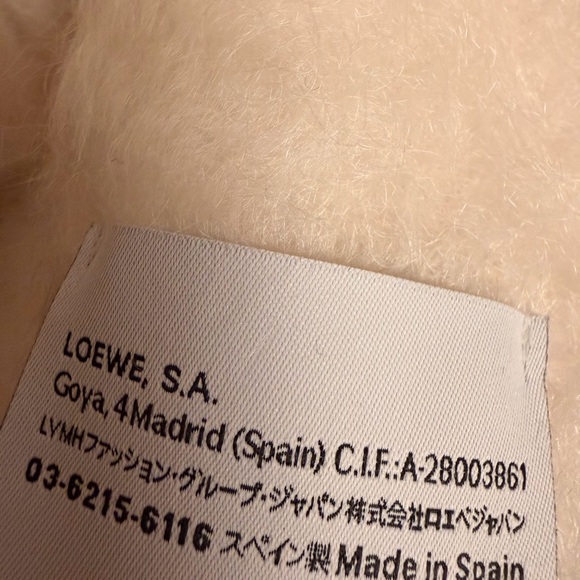 Loewe Cream Embroidered Fringe Scarf - Women Accessories - Picture 8 of 9